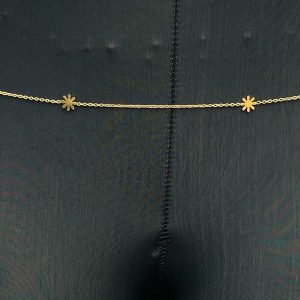 Sunflower Stainless steel waist chain 004