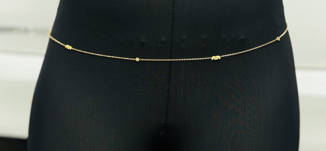 Swarovski Stainless steel waist chain 007