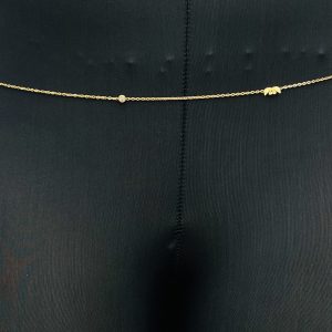 Swarovski Stainless steel waist chain 007