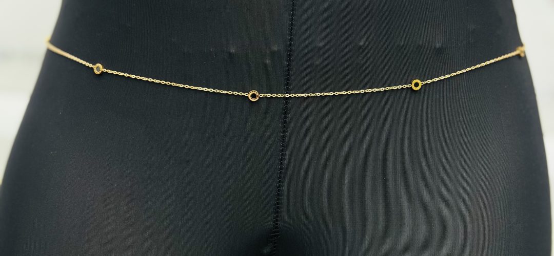 Black bee Stainless steel waist chain 008