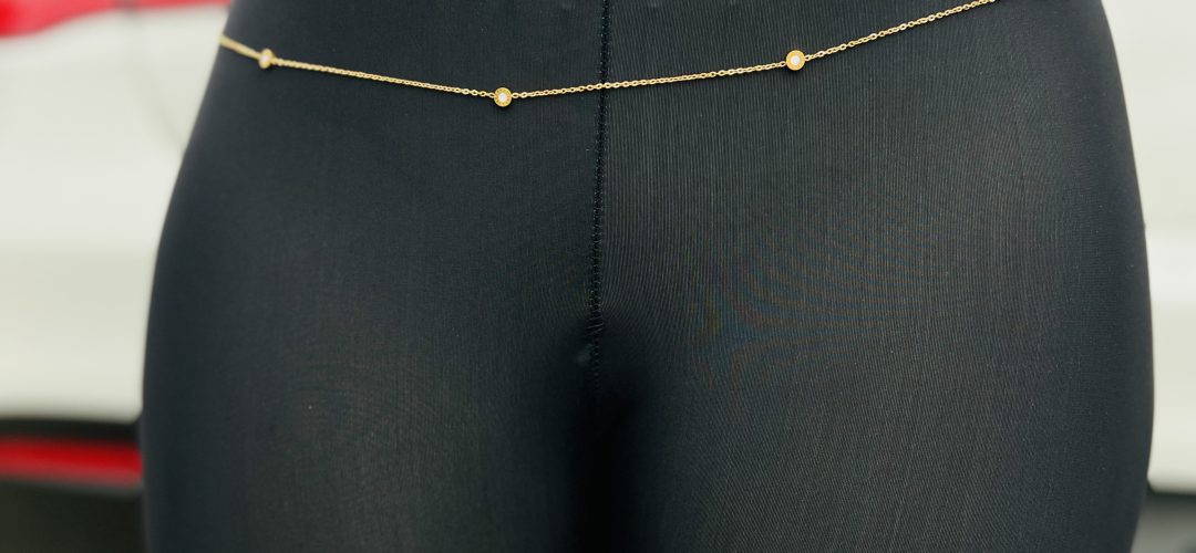 White bee Stainless steel waist chain 0010