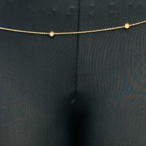 White bee Stainless steel waist chain 0010