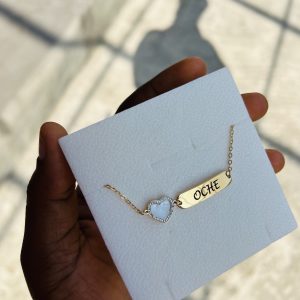 Engraved simple female bracelet