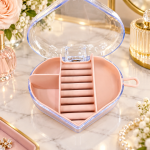 Heart shape mini jewelry organizer