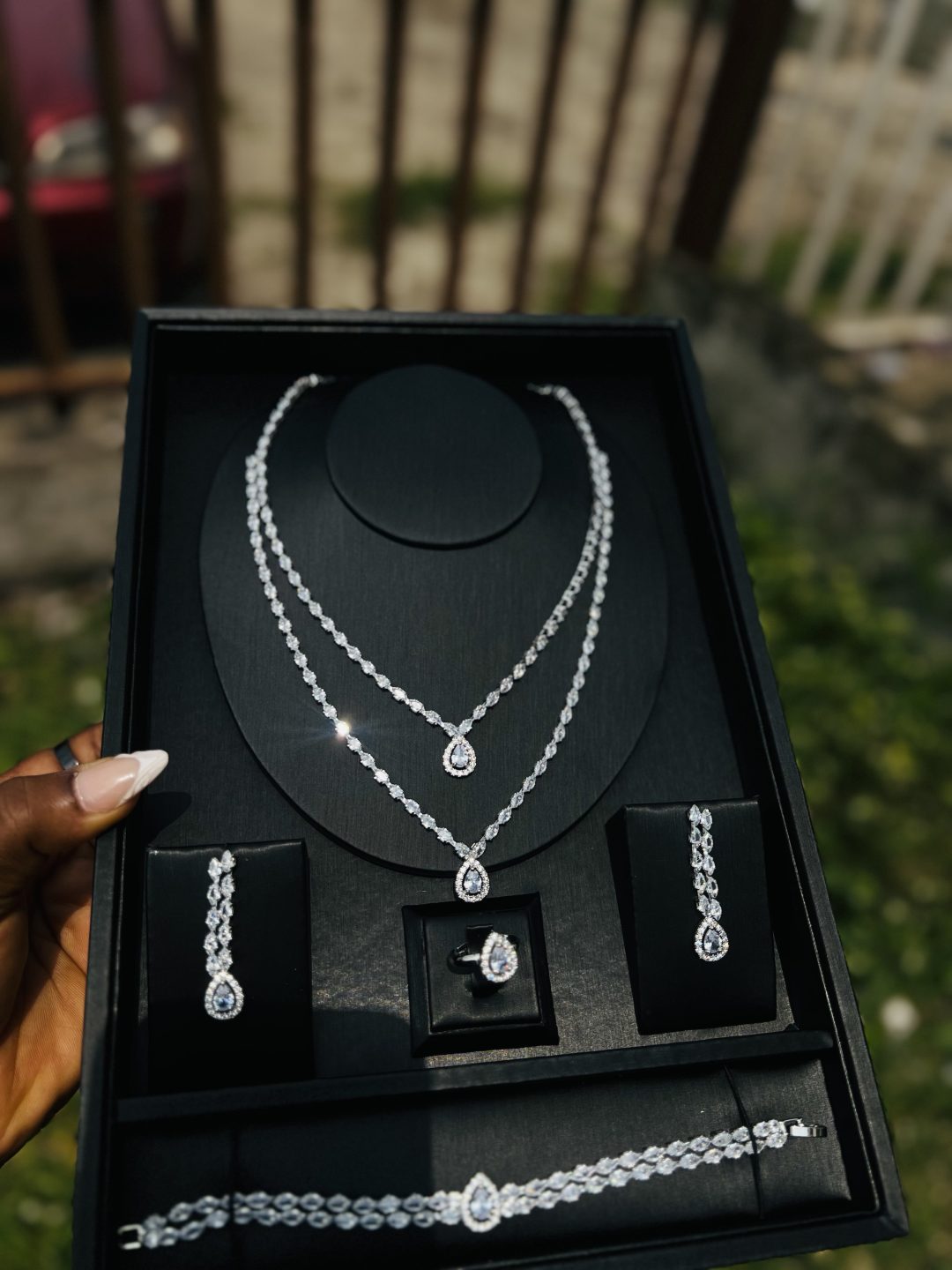 003 Zirconia bridal set