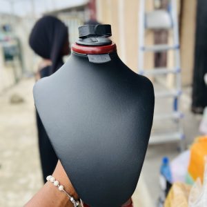 Luxury Wooden leather neck mannequin