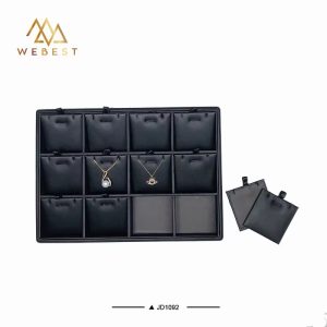 Black necklace display board