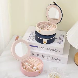 Blue mini jewelry organizer
