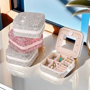 Diamond jewelry storage box