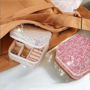Diamond jewelry storage box