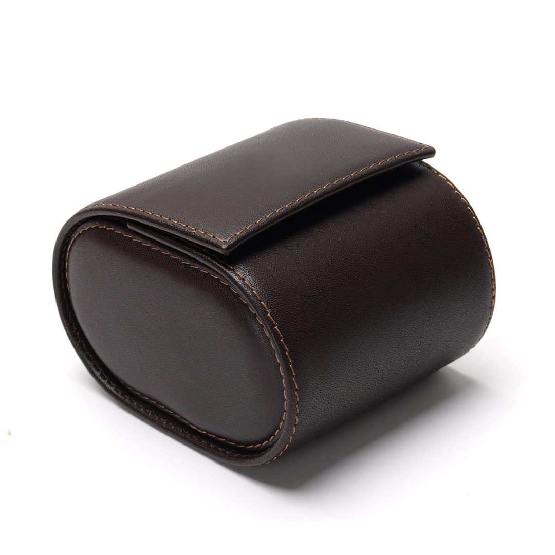 Single black leather watch organizer - Image 4