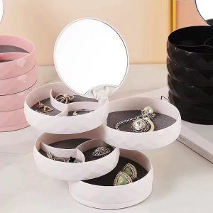 White acrylic jewelry organizer