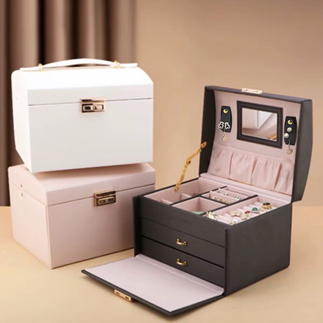 Black jewelry box organizer - Image 2