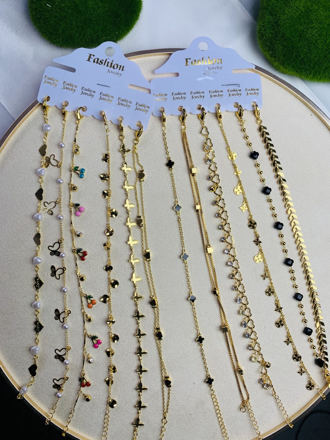 A dozen of anklets