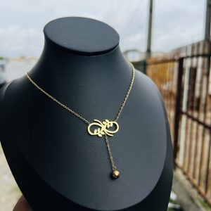 Stainless Steel leaf necklace 002