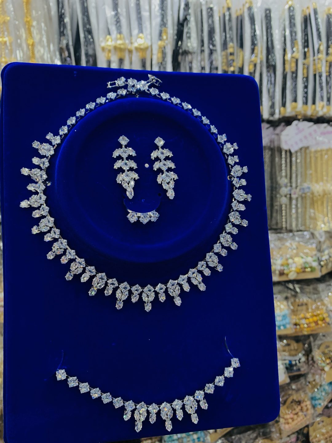 Sapphire shine zirconia silver set - Image 2