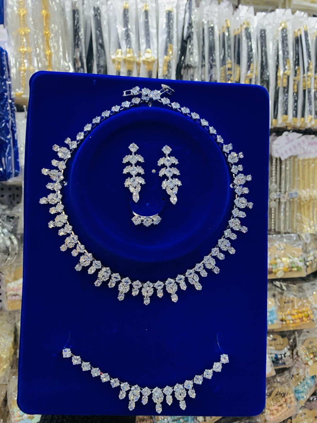 Sapphire shine zirconia silver set - Image 3
