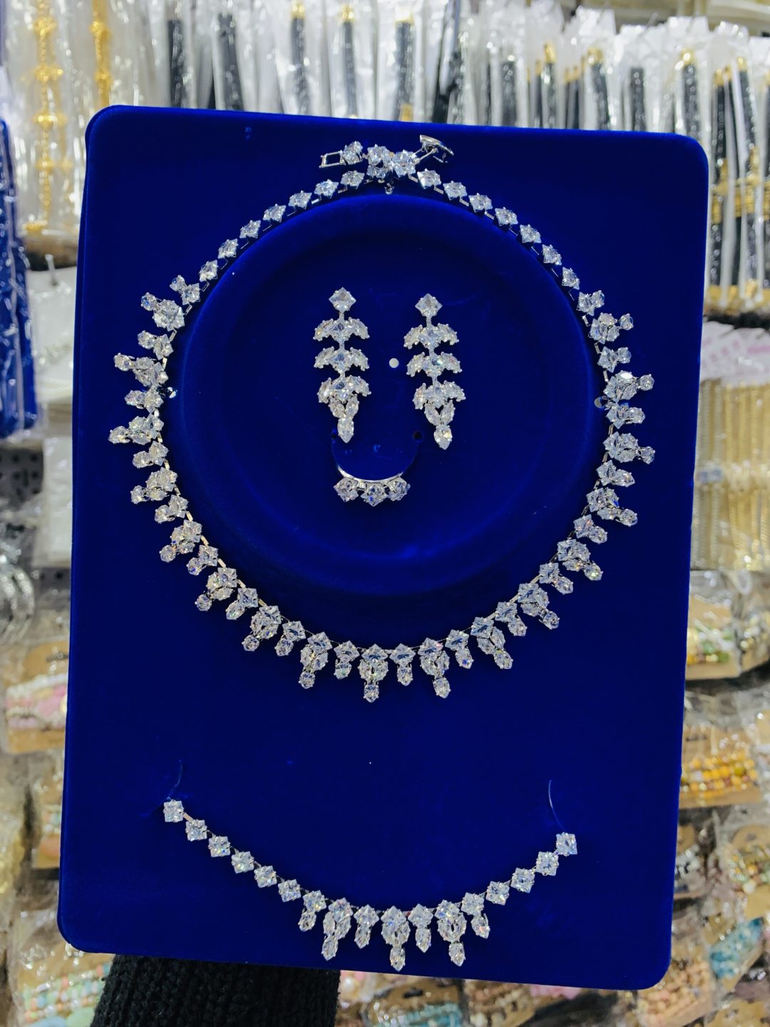 Sapphire shine zirconia silver set - Image 4
