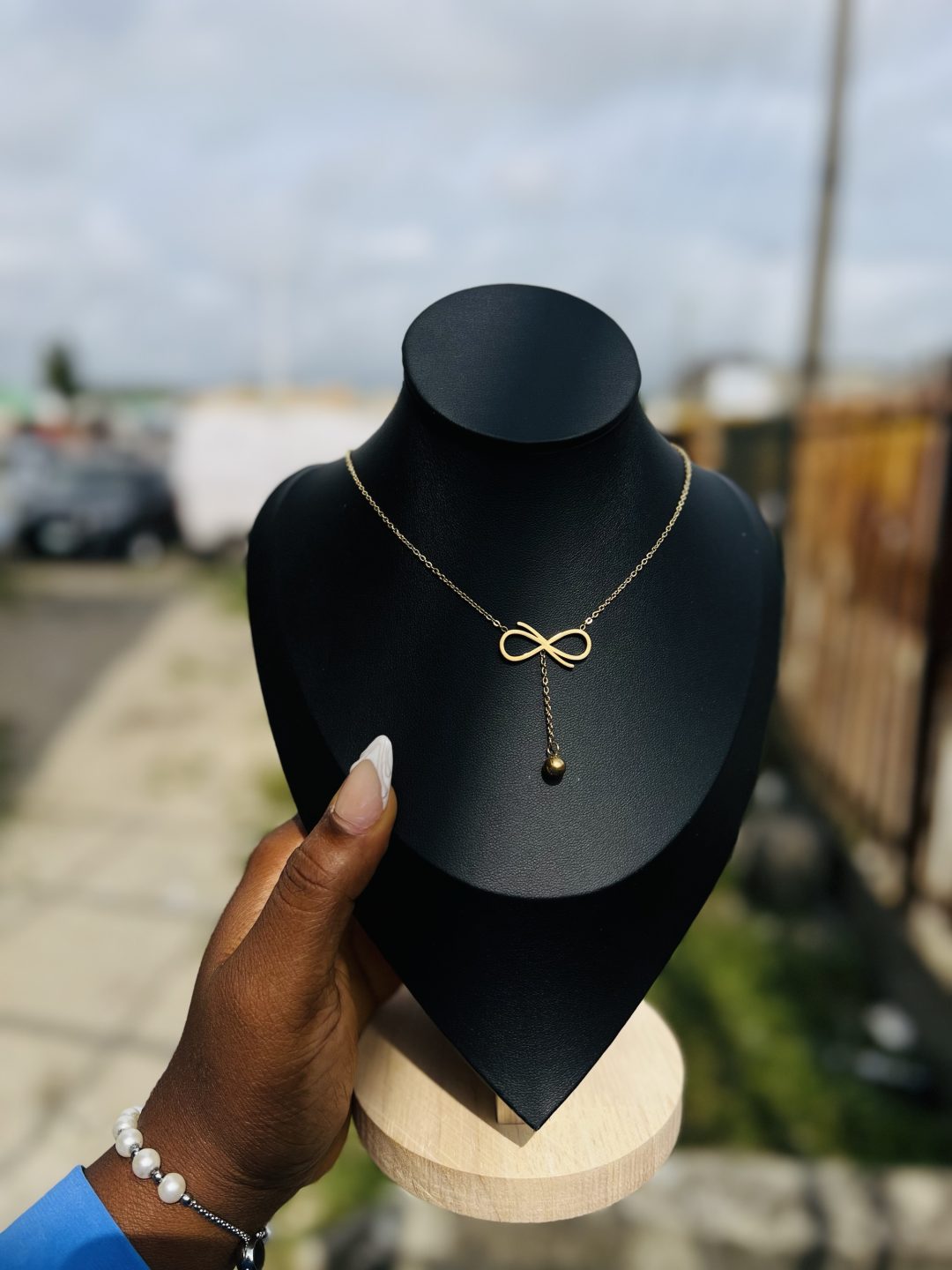 Stainless Steel infinity necklace 008