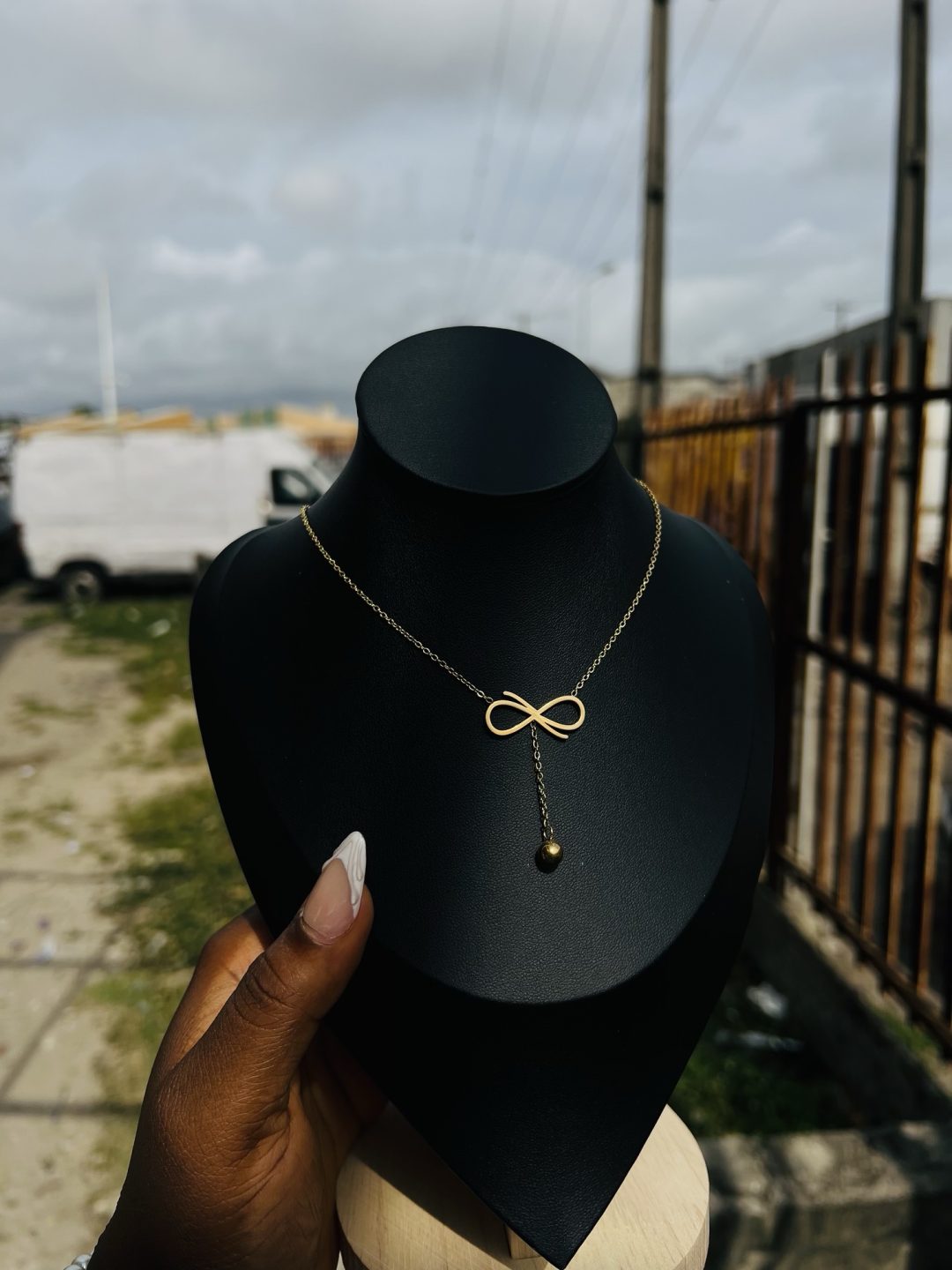 Stainless Steel infinity necklace 008 - Image 5