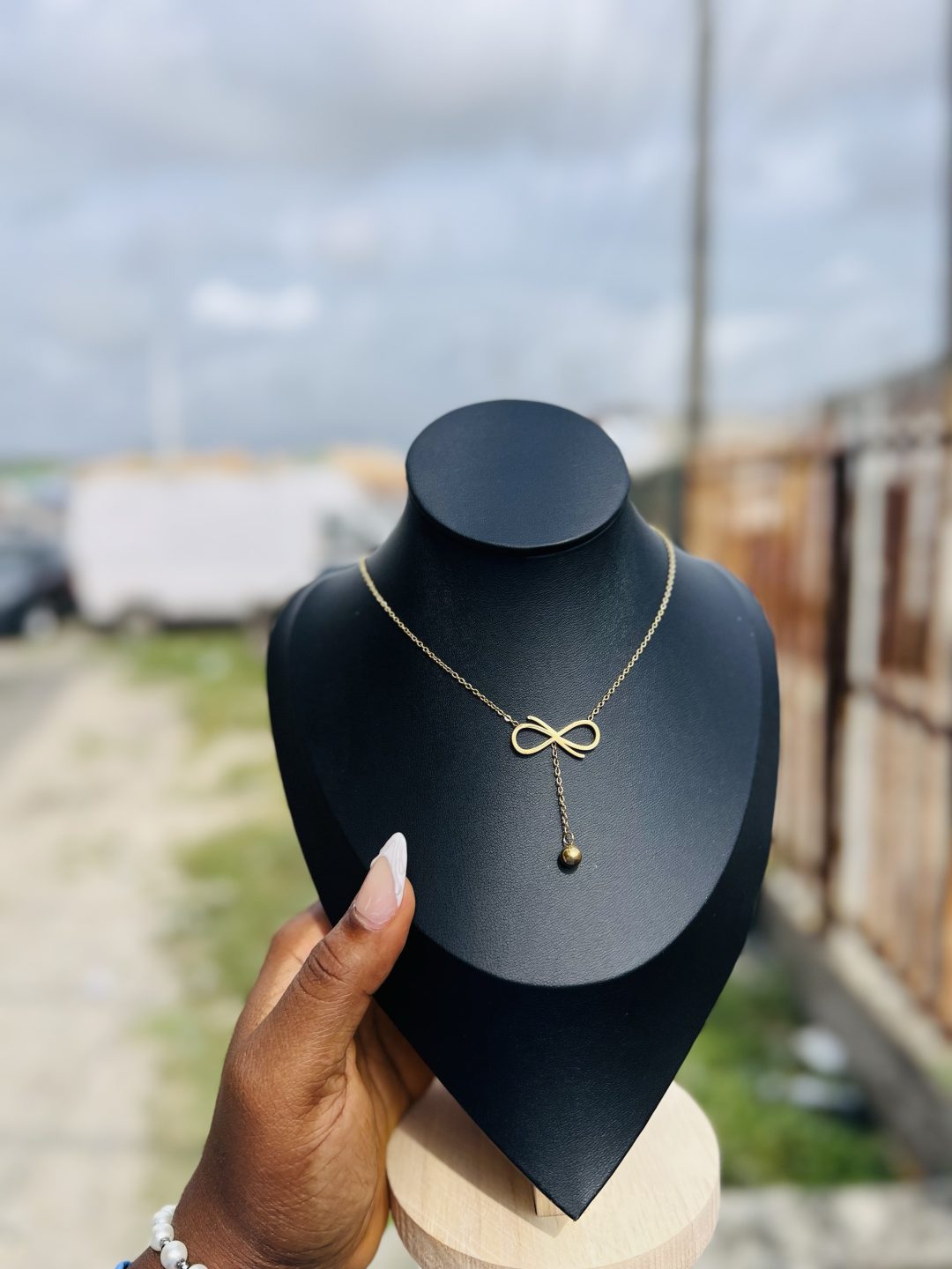 Stainless Steel infinity necklace 008 - Image 6