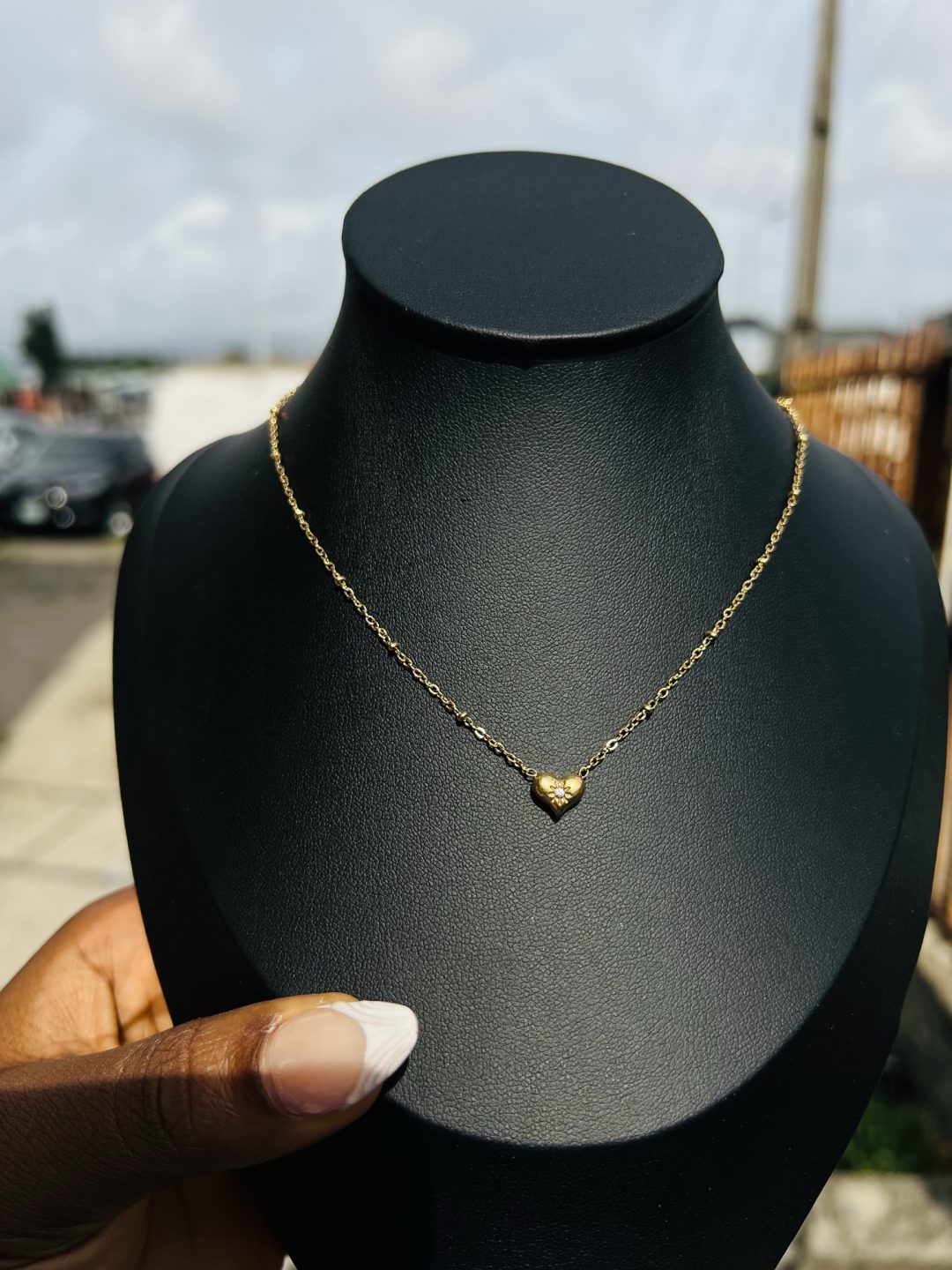 Stainless Steel love necklace 010 - Image 6