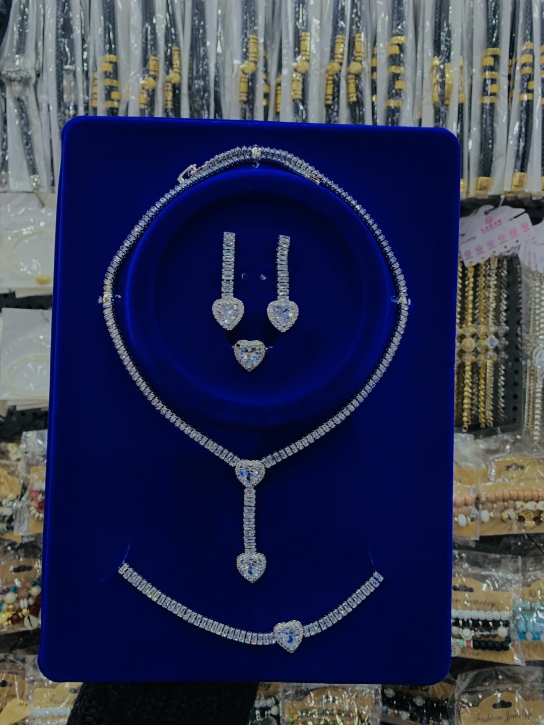 Glitterati zirconia silver set - Image 2