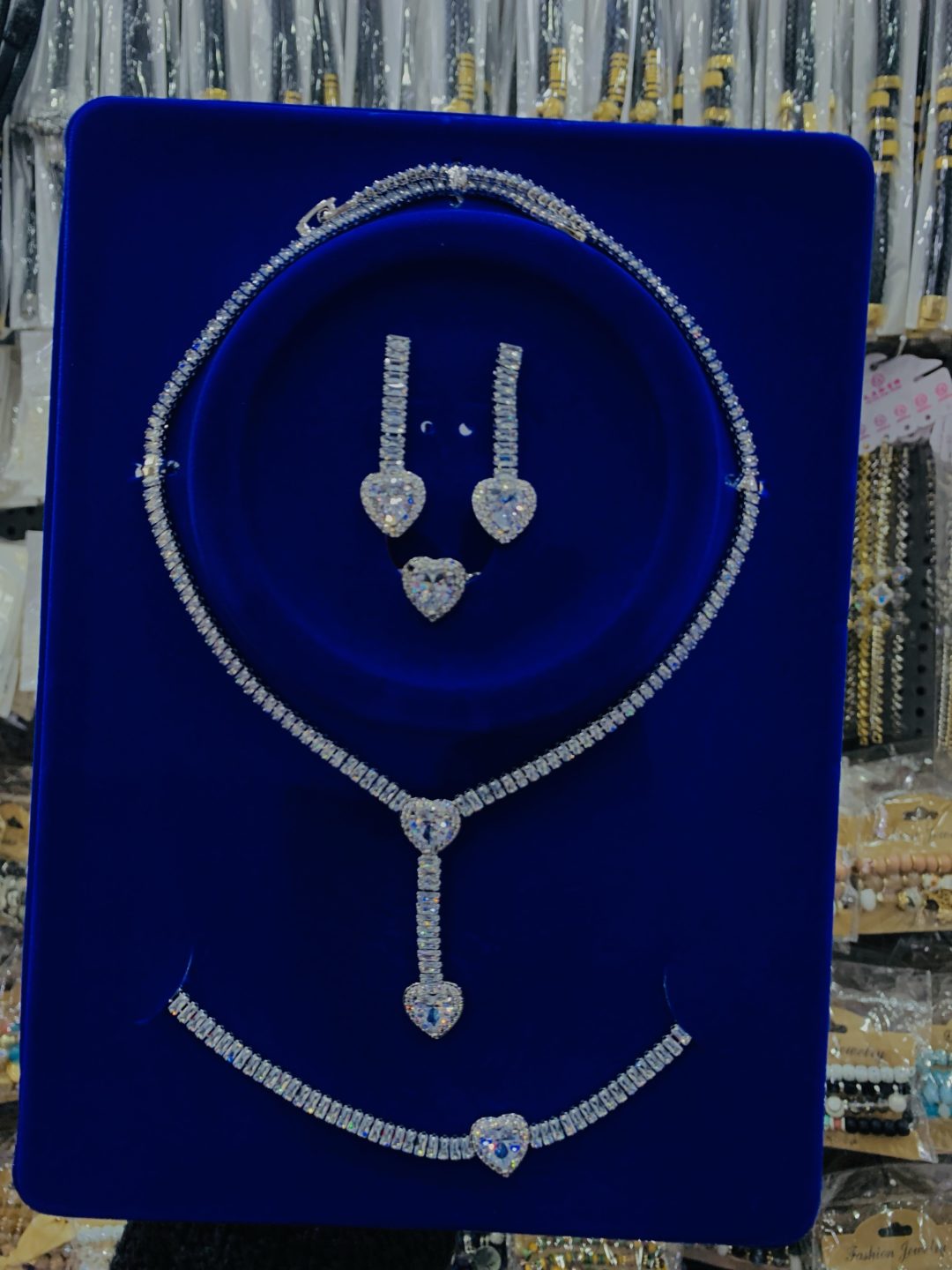 Glitterati zirconia silver set - Image 3
