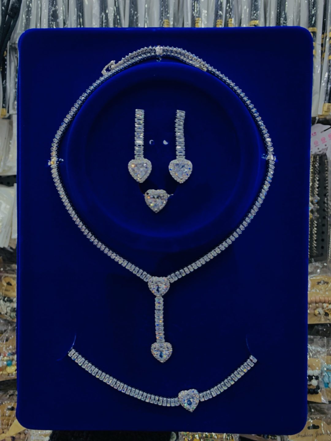 Glitterati zirconia silver set - Image 4