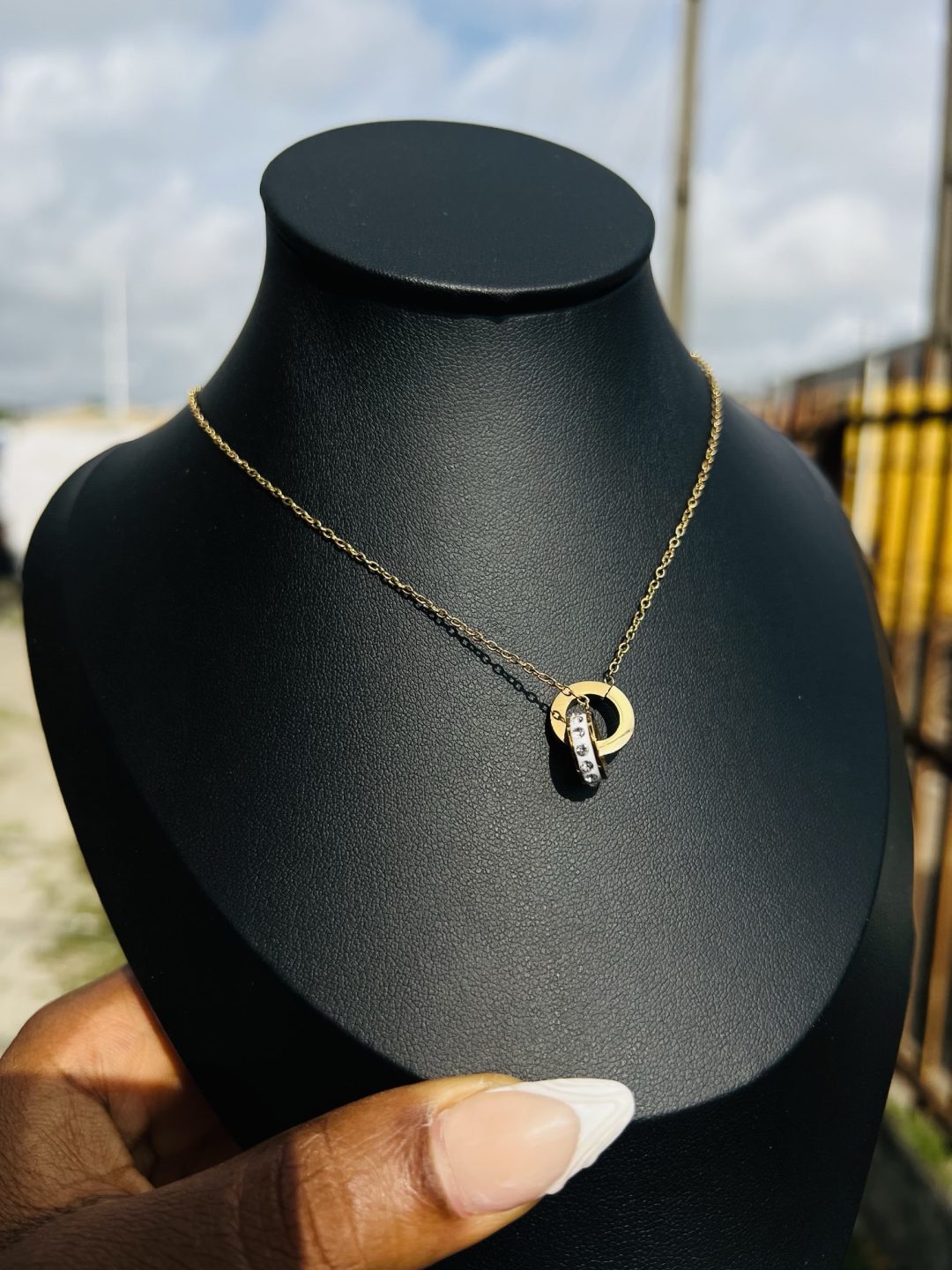 Stainless Steel Ringlet necklace 016 - Image 6