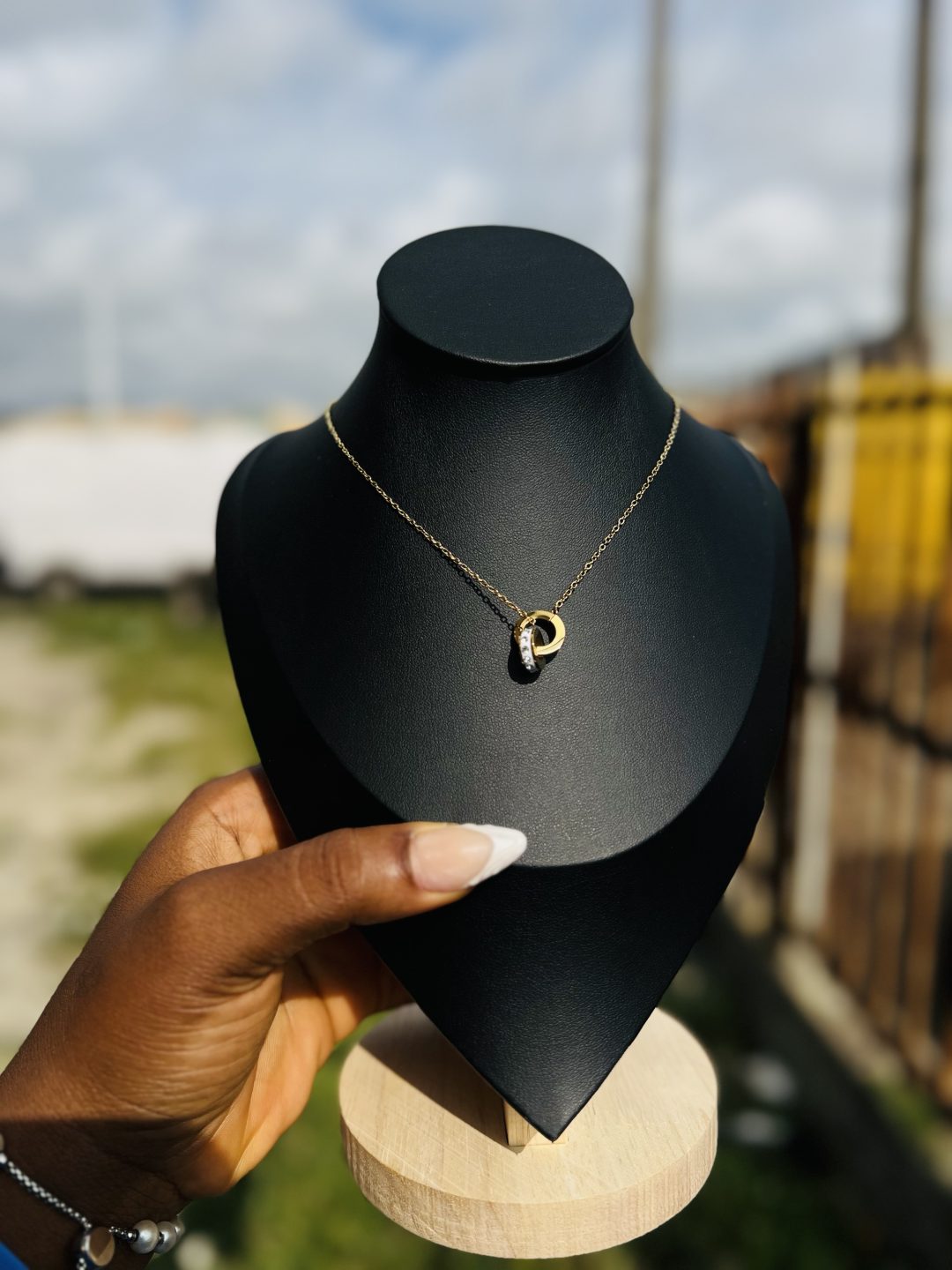 Stainless Steel Ringlet necklace 016 - Image 3