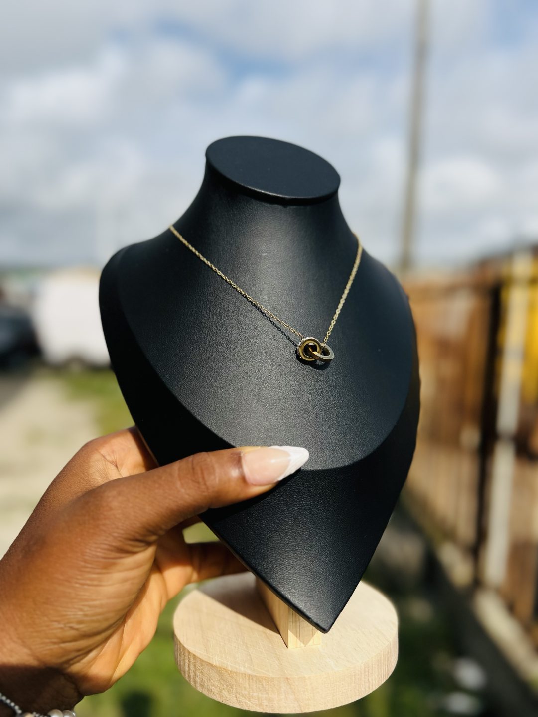 Stainless Steel Ringlet necklace 016 - Image 2