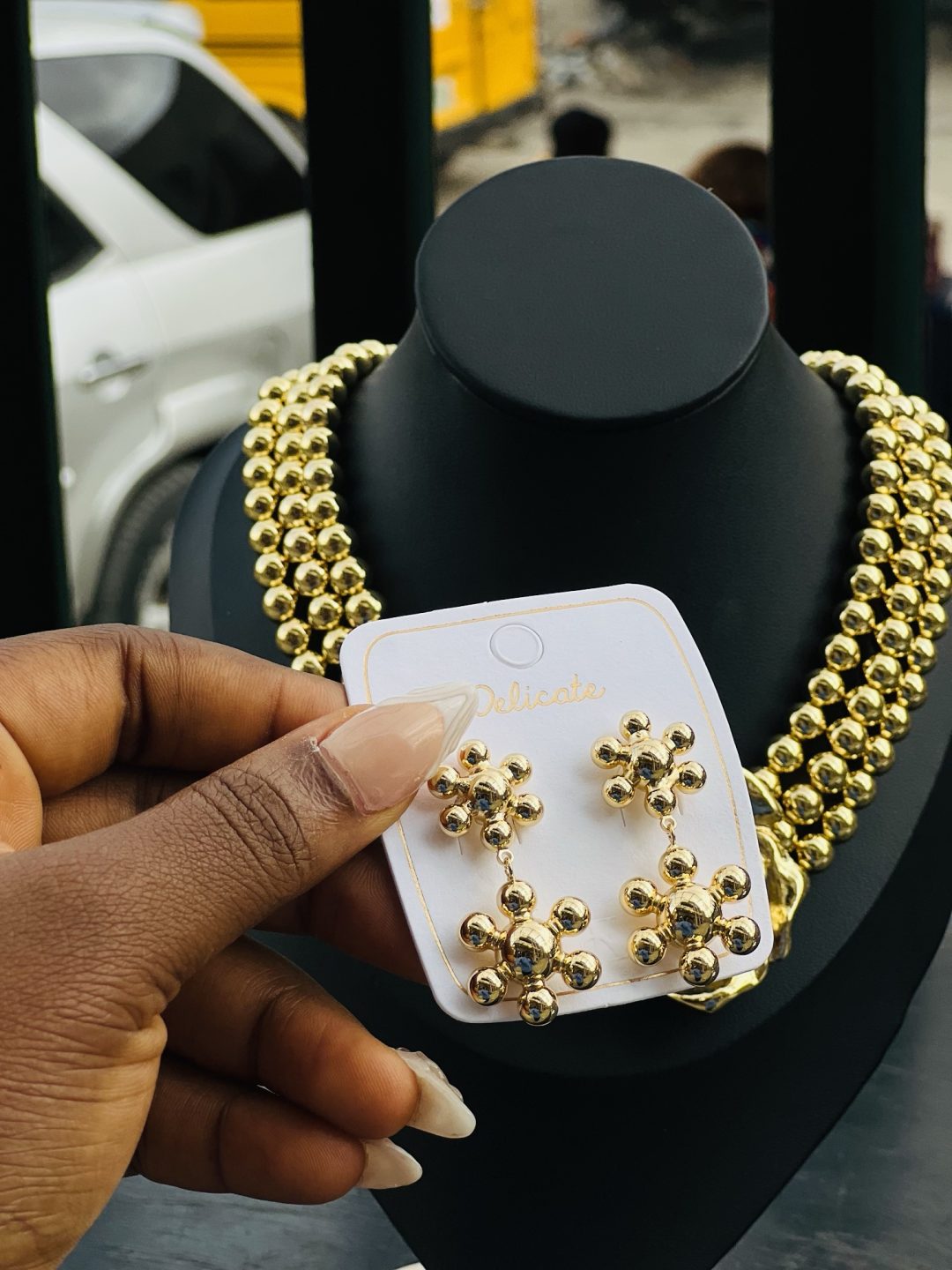 MD Double star earrings - Image 4
