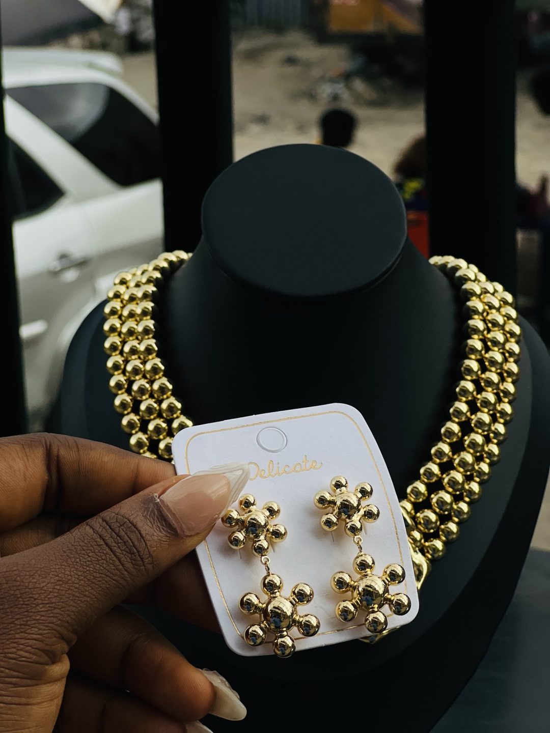 MD Double star earrings - Image 2