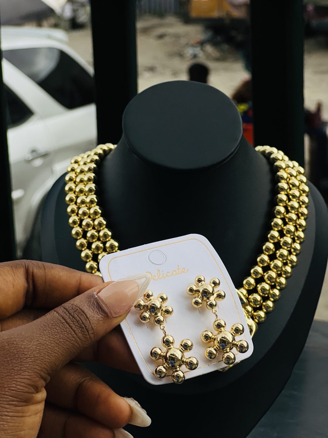 MD Double star earrings - Image 3