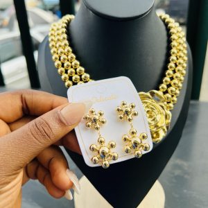 MD Double star earrings