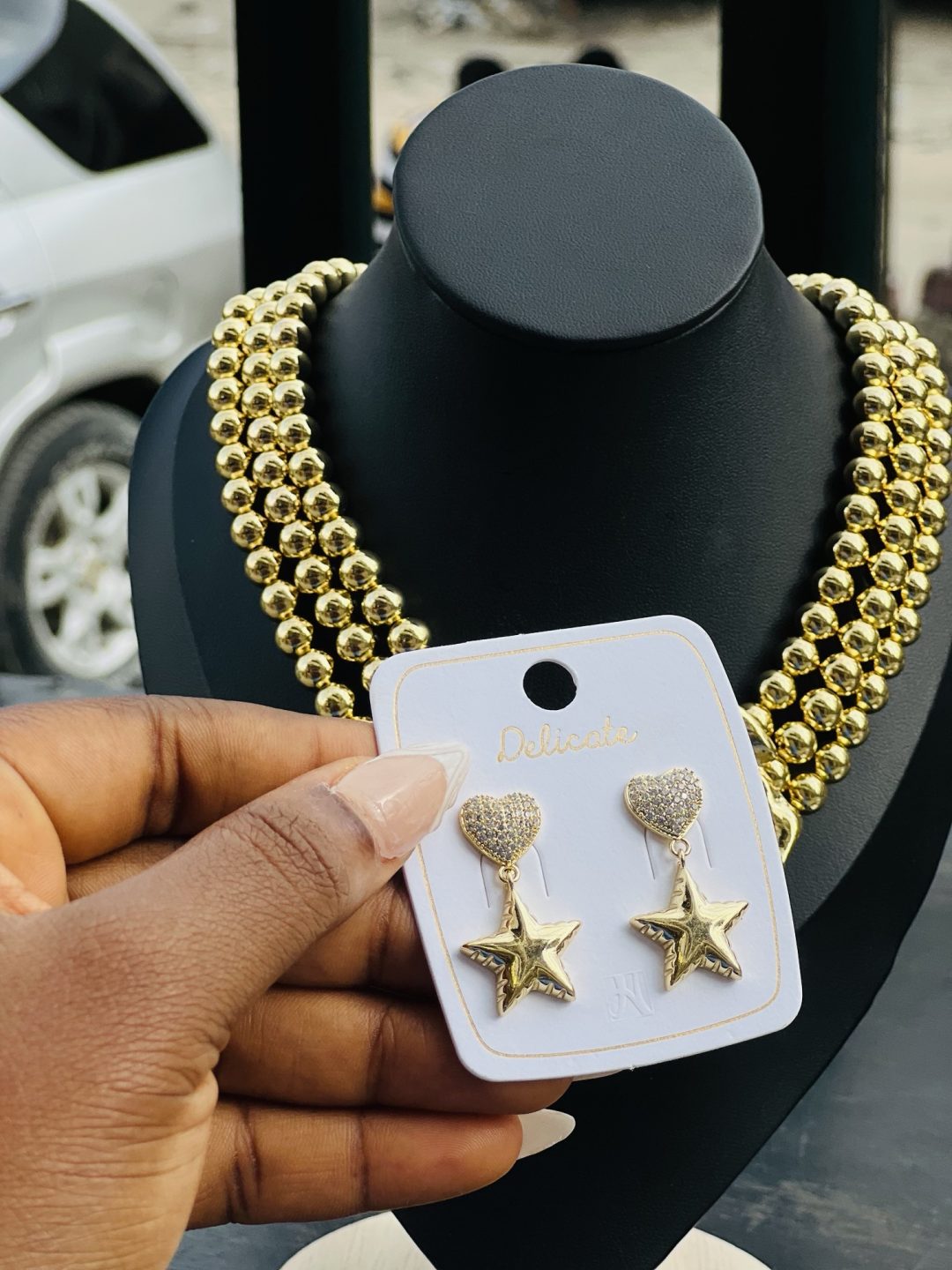 MD love star earrings - Image 5