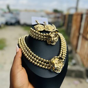 Md gold beaded set