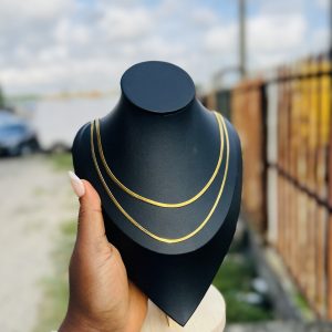 Gold Flat chain waist chain