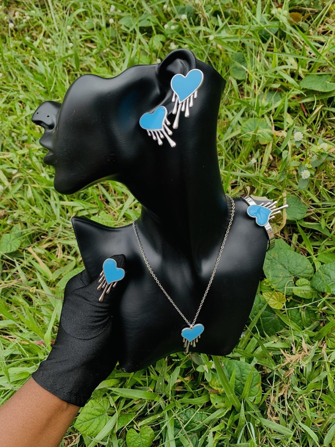 Sliver/Blue steel set 002