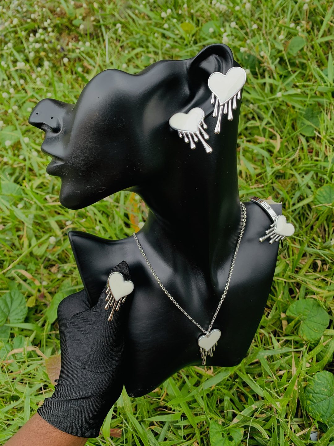 Silver/White steel set 003