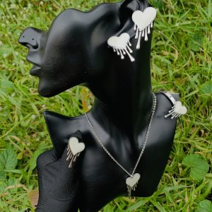 Silver/White steel set 003