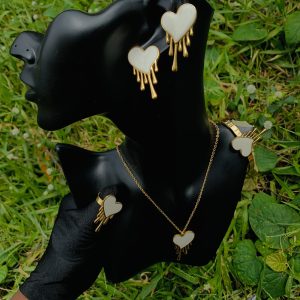 Gold/white steel set 005