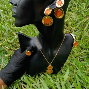 Gold/orange steel set 006