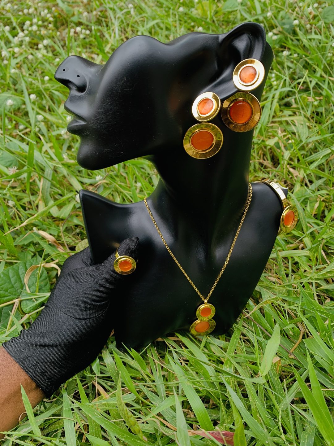 Gold/orange steel set 006