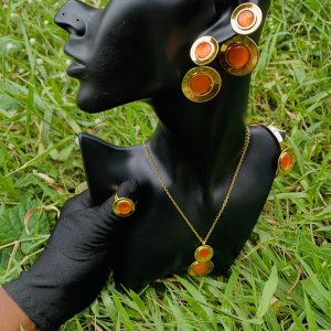 Gold/orange steel set 006