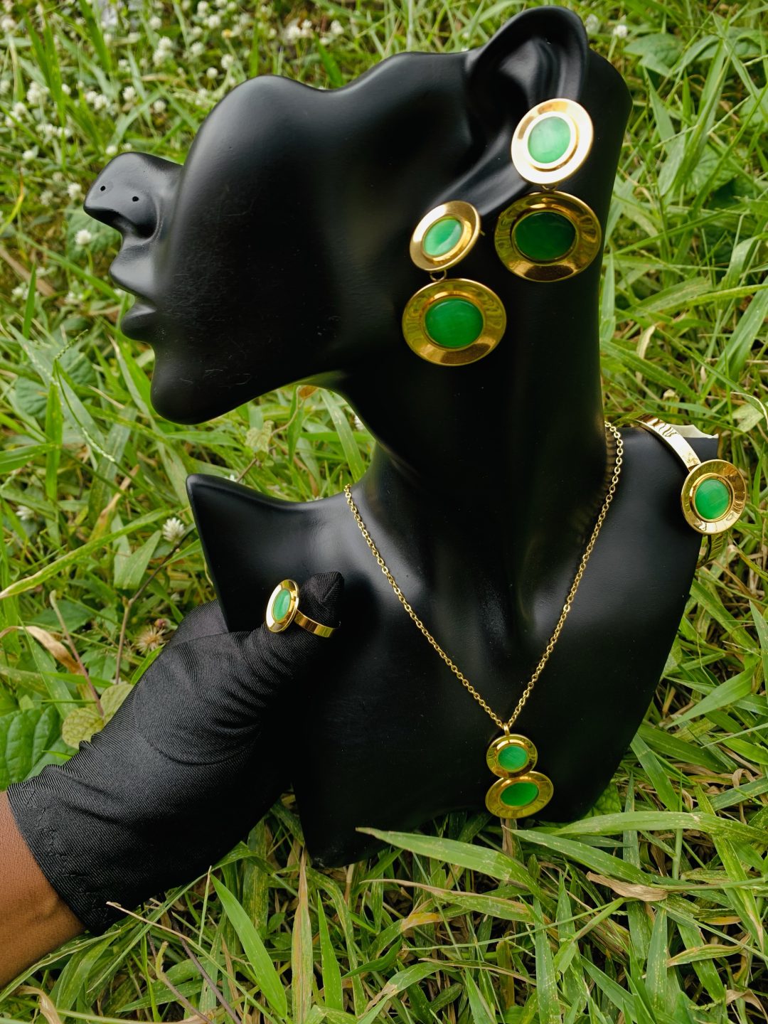 Gold/green steel set 008 - Image 4