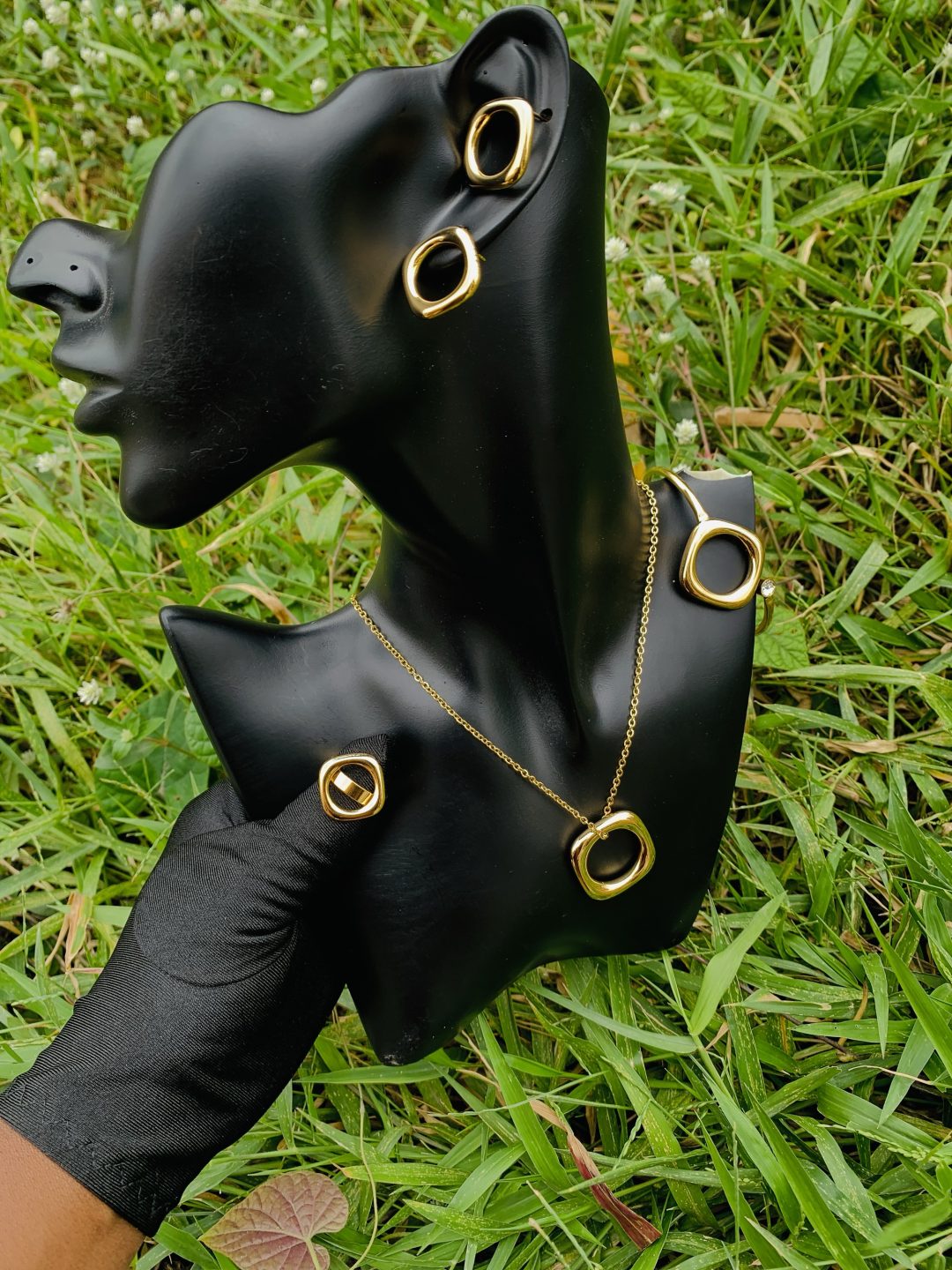 Square gold steel set 011 - Image 4