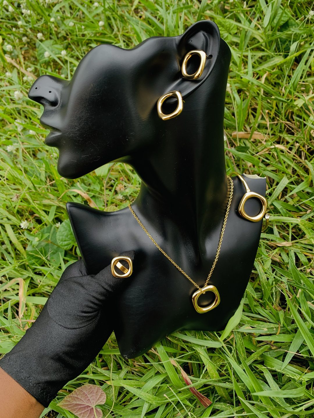 Square gold steel set 011 - Image 3