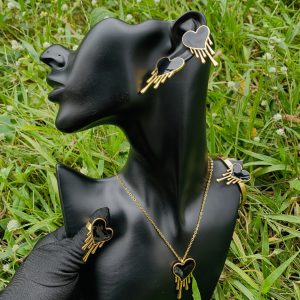 Gold/Black love Steel set 012